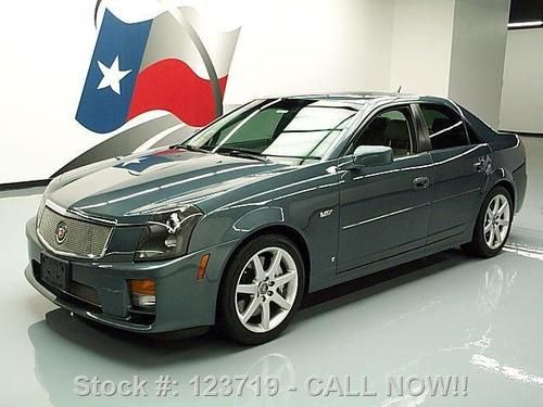 2006 cadillac cts-v 6-spd sunroof nav htd seats 33k mi texas direct auto