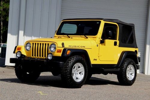 Rubicon, solar yellow, 5 spd manual,1 owner, florida jeep, only 18,300 miles!