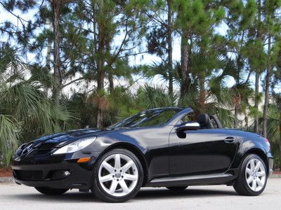 2006 mercedes slk280 v6 * no reserve * florida new tires black on black