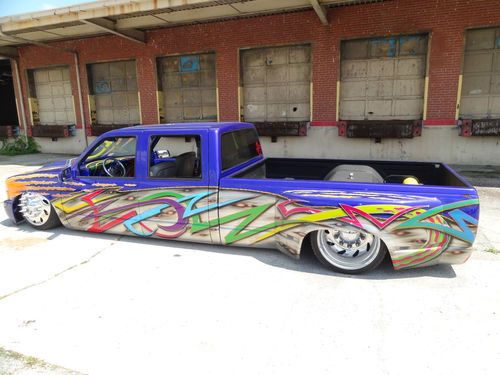 Chevy custom paint, body drop, bagged 3500 dually