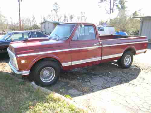 1972 CHEVROLET C10 CHEYENNE--LONGBED--GREAT DRIVER--NO RESERVE AUCTION, image 2