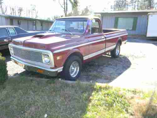 1972 CHEVROLET C10 CHEYENNE--LONGBED--GREAT DRIVER--NO RESERVE AUCTION, image 4