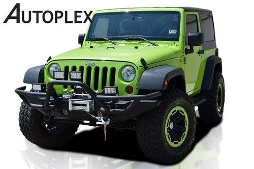 2013 gecko green lifted 17 rugged ridge wheels 8lk winch