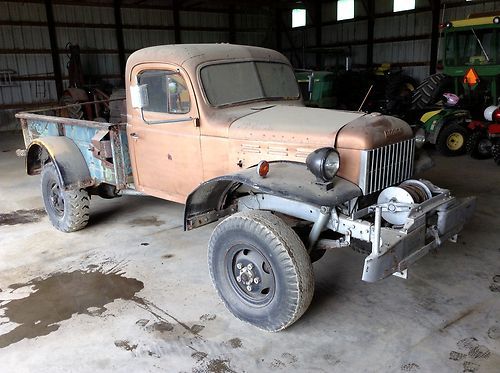 1953 dodge power wagon 6cyl , 4spd, 4x4 , winch , pick up truck