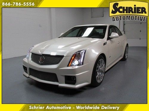 2009 cadillac cts-v white panoramic roof navigation bose bluetooth