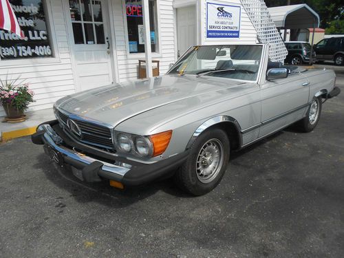 1982 mercedes-benz 380sl in great condition and includes both hard, and soft top