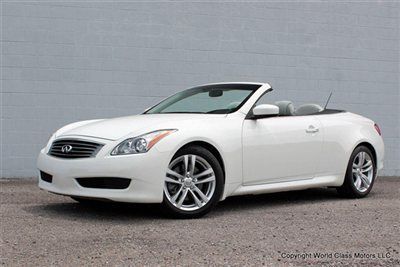 2009 1-owner 36k mi infiniti g37 convertible white auto xenon sharp! 08 10 11 12