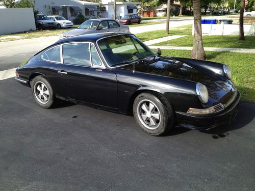 1967 porsche 912 karmann coupe no reserve  blk/blk runs &amp; drives !!!!