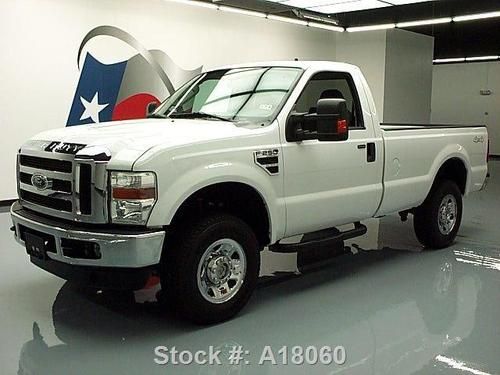 2009 ford f250 xlt reg cab 4x4 6.8l v10 long bed 61k mi texas direct auto