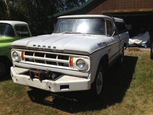 1968 fargo, dodge, chrysler, powerwagon, 4x4, project, pto winch