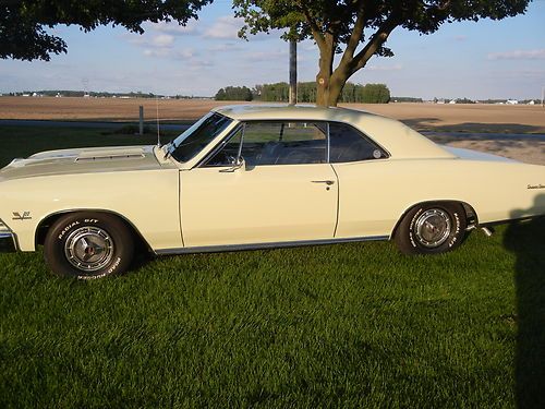 1966 chevelle 396 ss, butternut yellow muncie 4 speed very original