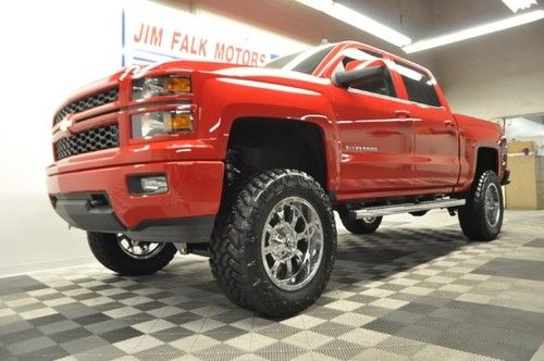 New 6 in lifted 2014 lt custom sport 4x4 4wd crew truck red camera 14