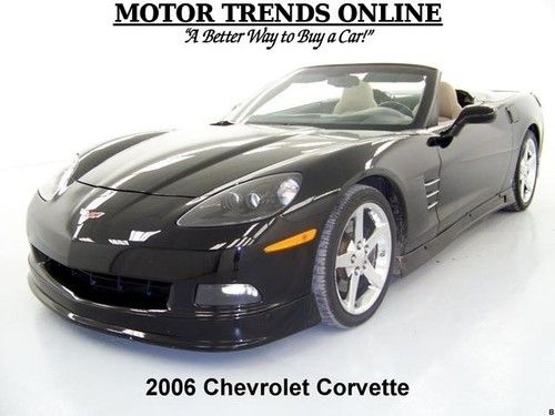 2006 navigation convertible ride control hud chrome wheels chevy corvette 48k