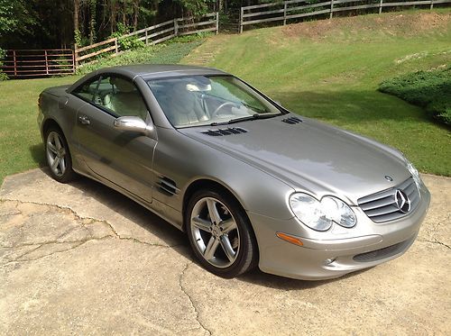 Mercedes benz sl class, sl500, 2005, hard top convertible