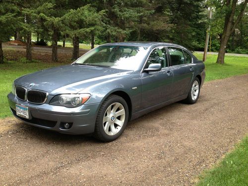 2006 bmw 750li 4-door 4.8l, elegant blue metallic flagship luxury sedan