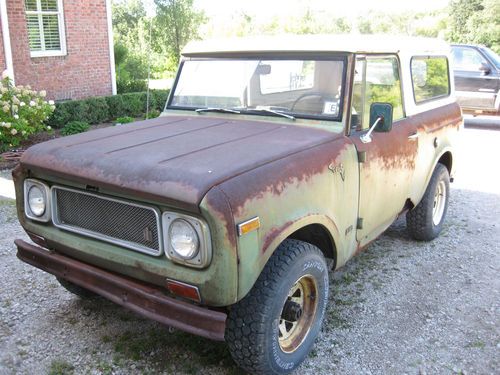 1971 international harvester ih scout 800b 304 v8 4 speed no reserve!!