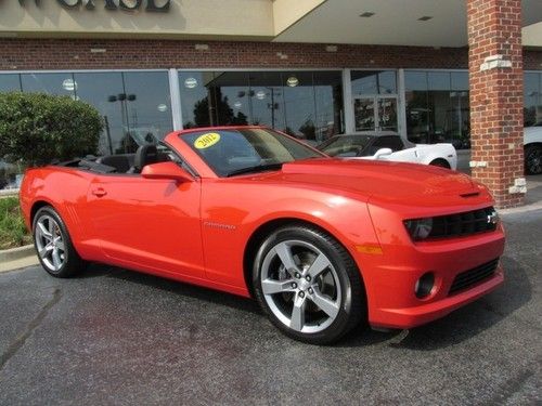 2012 camaro rs/ss convertible 2ss orange 8k 6 spd