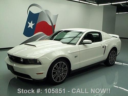 2010 ford mustang gt 5 spd htd leather spoiler 18's 26k texas direct auto