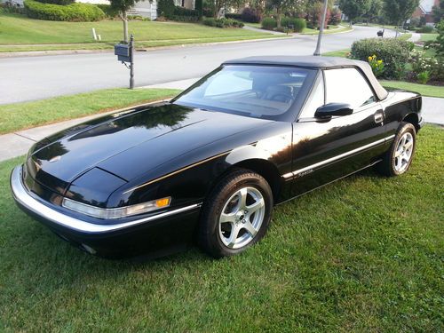 1990 buick reatta convertible "rare" black &amp; tan, fully loaded!