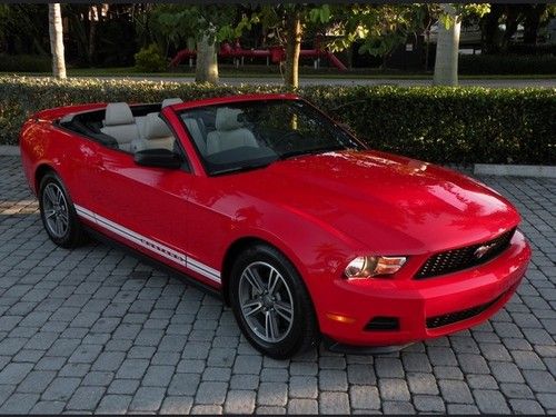 12 mustang v6 premium convertible automatic leather shaker sync bluetooth