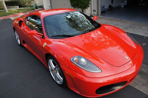 2008 ferrari f430 f1 coupe - rosso corsa/black daytona's - 7200 miles