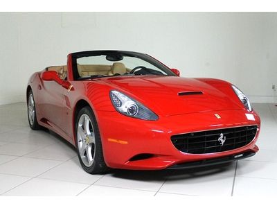 2010 ferrari approved cpo rosso corsa/beige california