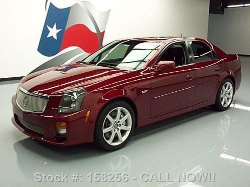 2006 cadillac cts v 6 spd sunroof nav htd seats 66k mi texas direct auto