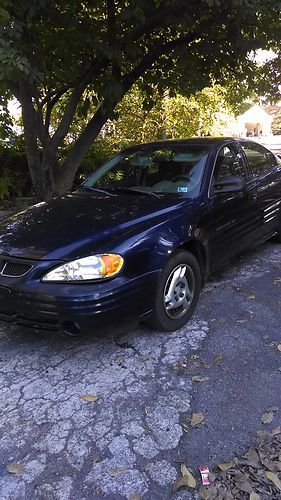 2001 pontiac grand am great on gas!! low miles!! no reserve!!