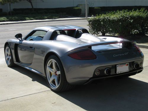 2004 porsche carrera gt. seal grey metallic. low miles. clean carfax. excellent!