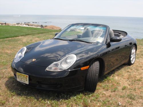 Gorgeous! black porsche carrera 911 cabrio! 6 spd. manual 3.4l &#039;99 covertable v6