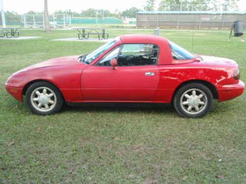 1990 mazda miata mx-5 2dr 1.6l coupe with original hardtop! low reserve!