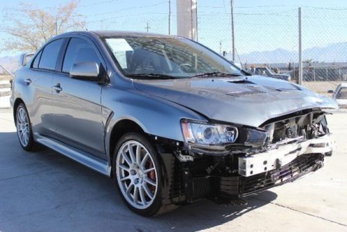 2012 mitsubishi lancer evolution gsr damaged salvage runs! low miles wont last!!