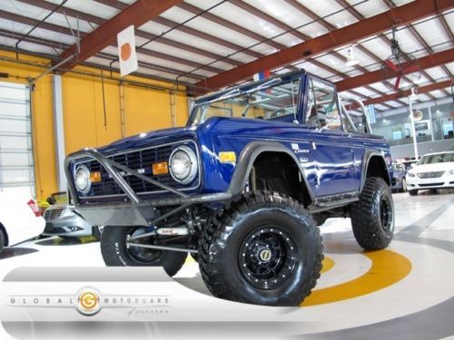 72 ford bronco sport 5.0 3k 4wd 4x4 auto lifted cloth am fm stereo cd runboards