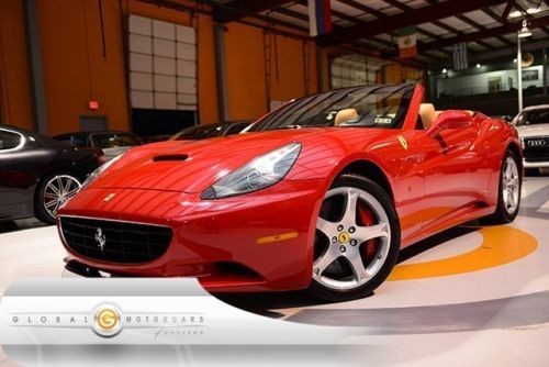 09 ferrari california convertible 1-owner navi pdc heated seats 9k miles