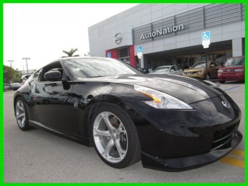 09 black nismo 370-z 3.7l v6 manual:6-speed coupe *19 inch alloy wheels *florida