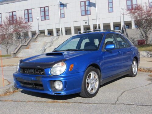 Blue wrx auto awd selling at no reserve subaru dealer trade smoke free all stock