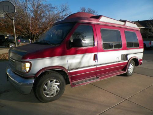 1992 ford e150 econoline hitop conversion van - runs great! only 130k miles