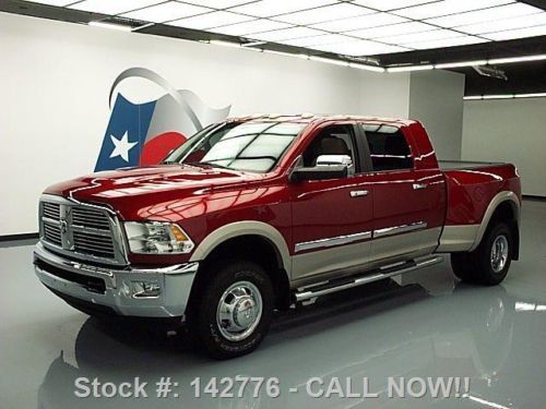 2010 ram 3500 laramie mega diesel drw 4x4 sunroof nav! texas direct auto
