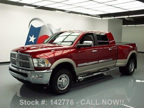 2010 ram 3500 laramie mega diesel drw 4x4 sunroof nav! texas direct auto