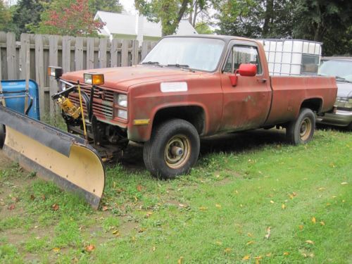 1984 chevrolet cucv m1008  pickup truck 1-1/4 ton  4x4  6.2l diesel engine