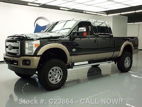 2012 ford f250 king ranch 4x4 lifted diesel sunroof nav texas direct auto