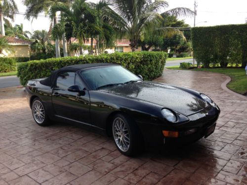 1995 porsche 968 triple black convertible 2-door 2.0 4 cylinder 6 speed