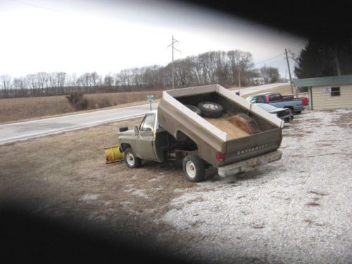 1975 Chevrolet 1/2 Ton Pick-Up 4X4 with Meyer Snow Plow and Lift Bed  71K, US $4,600.00, image 3