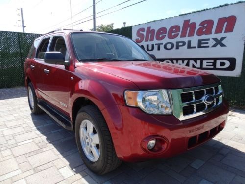 2008 ford escape xlt spirited florida driven 5 pass lthr roof pwr! automatic 4-d