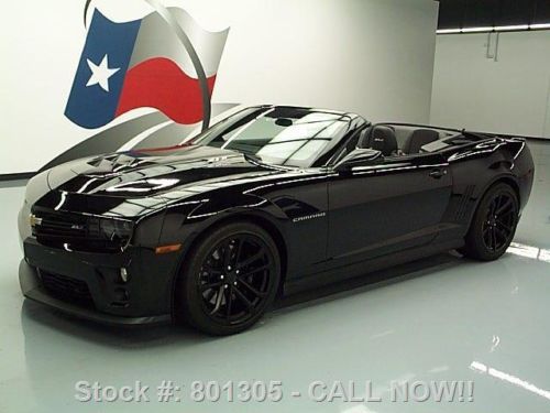 2013 chevy camaro zl1 convertible auto hud spoiler 10k! texas direct auto