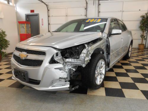 2013 chevrolet malibu lt 2k no reserve salvage rebuildable good airbags