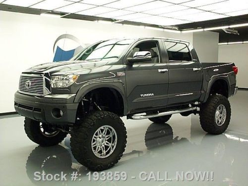 2011 toyota tundra ltd crewmax 4x4 lift nav 20&#039;s 30k mi texas direct auto