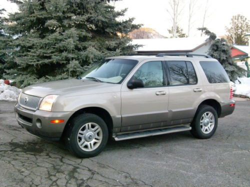 Premium 2004 mercury mountaineer v6 20mpg auto awd heated seats perfect carfax