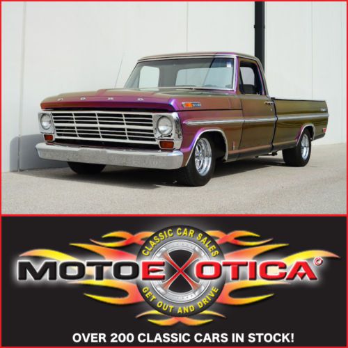 1968 ford f100 ranger - cobrajet 428 - stunning chrome illusion paint - c6 auto