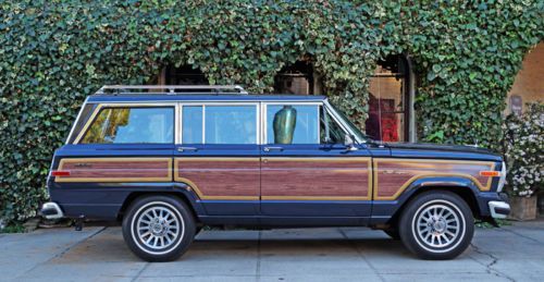 1990 jeep grand wagoneer: 39,000 original mile local santa barbara, ca example